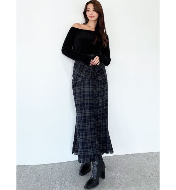 RESEXXY「ミニシャギーワンショルニットトップス」|ニット・セーター|