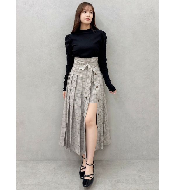 dazzlin「パンツレイヤードプリーツスカート」|スカート|