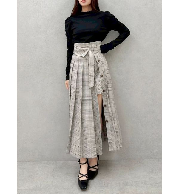 dazzlin「パンツレイヤードプリーツスカート」|スカート|