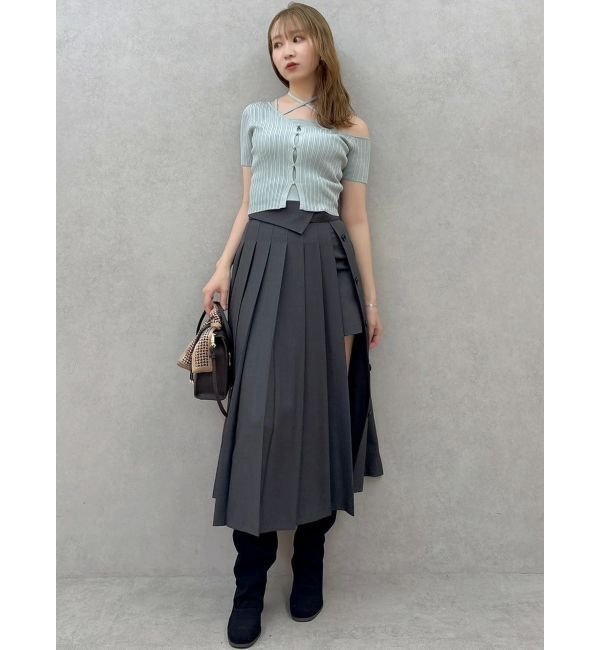 dazzlin「パンツレイヤードプリーツスカート」|スカート|
