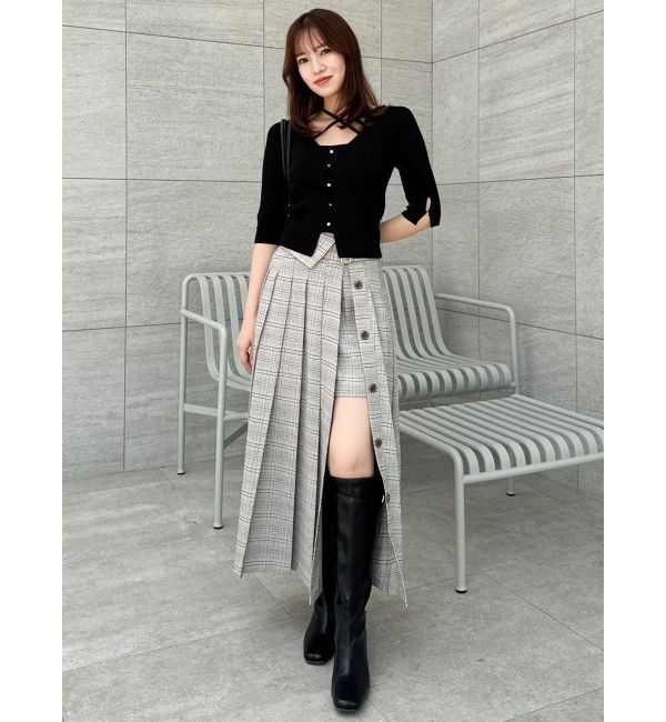 dazzlin「パンツレイヤードプリーツスカート」|スカート|