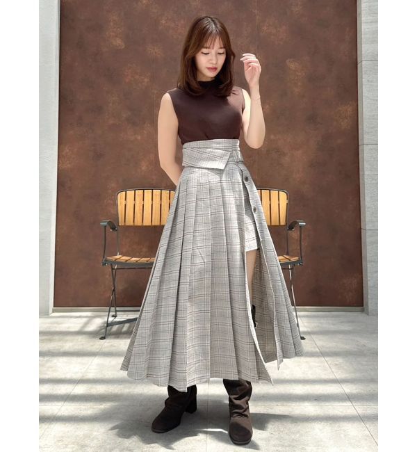 dazzlin「パンツレイヤードプリーツスカート」|スカート|