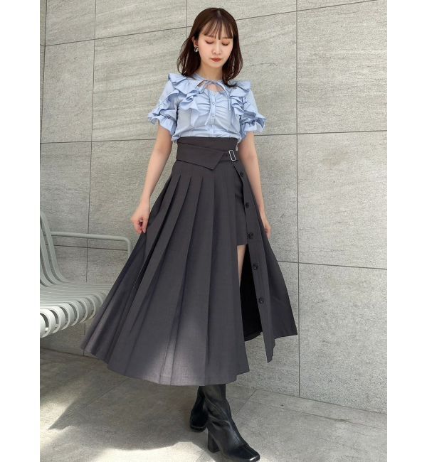 dazzlin「パンツレイヤードプリーツスカート」|スカート|
