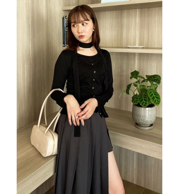 dazzlin「パンツレイヤードプリーツスカート」|スカート|