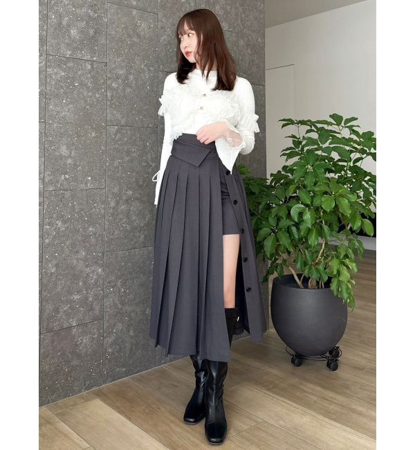 dazzlin「パンツレイヤードプリーツスカート」|スカート|