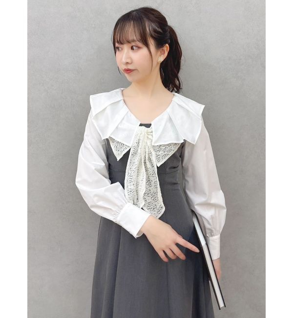 dazzlin「スカーフリボンフレアワンピース」|ワンピース|