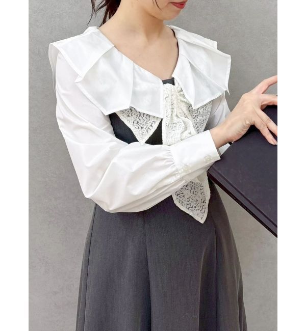 dazzlin「スカーフリボンフレアワンピース」|ワンピース|