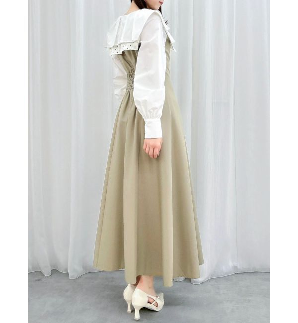 dazzlin「スカーフリボンフレアワンピース」|ワンピース|