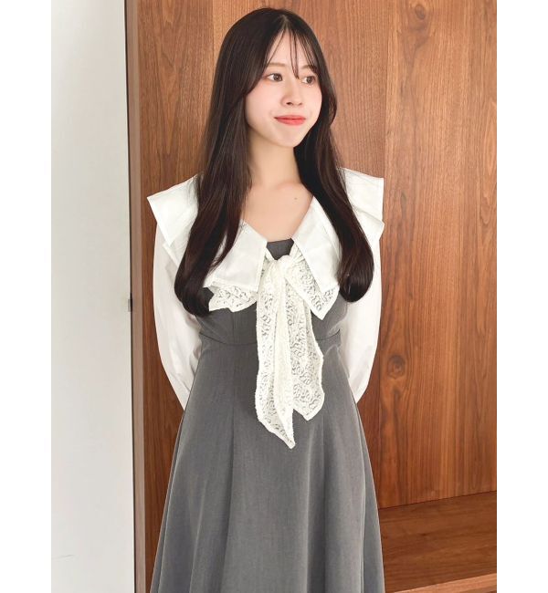 dazzlin「スカーフリボンフレアワンピース」|ワンピース|