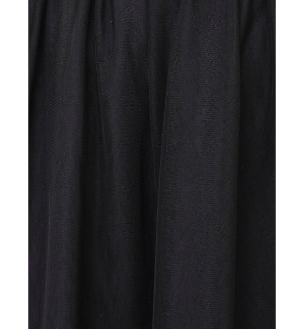 dazzlin「サテンパイピングシアーアシメティアードチュールスカート」|スカート|