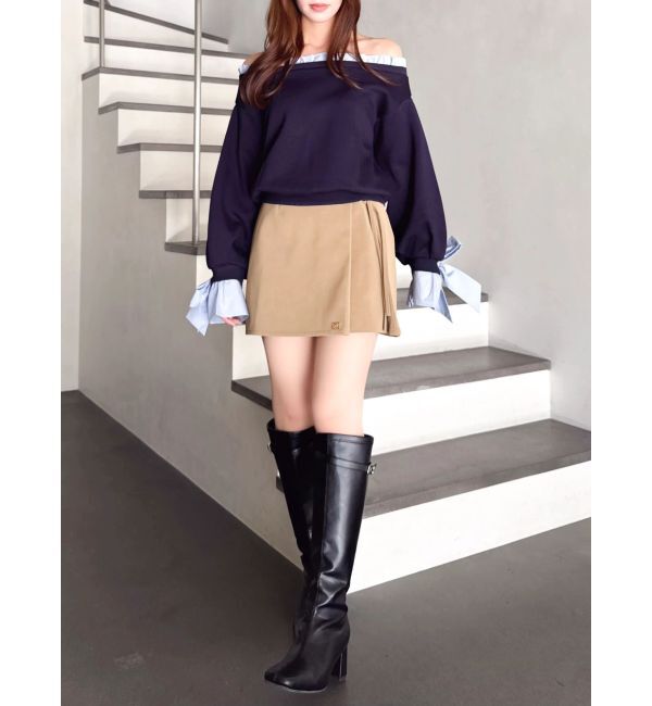 dazzlin「サイドリボンスカパン」|スカート|