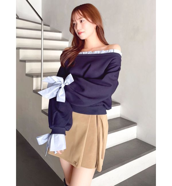 dazzlin「サイドリボンスカパン」|スカート|