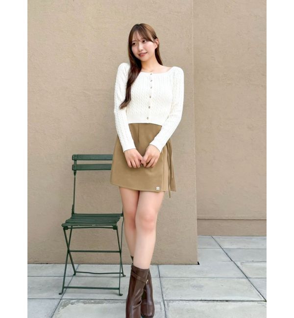 dazzlin「サイドリボンスカパン」|スカート|