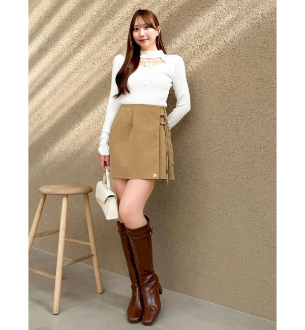 dazzlin「サイドリボンスカパン」|スカート|