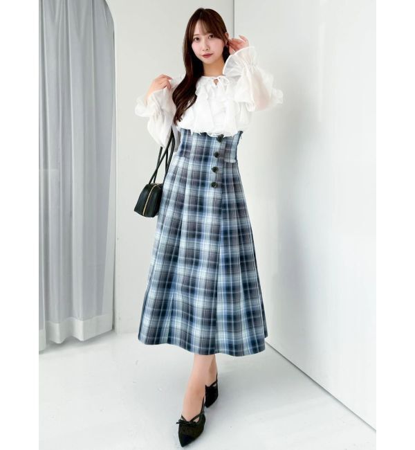 dazzlin「シアーウェーブフリルブラウス」|シャツ・ブラウス|