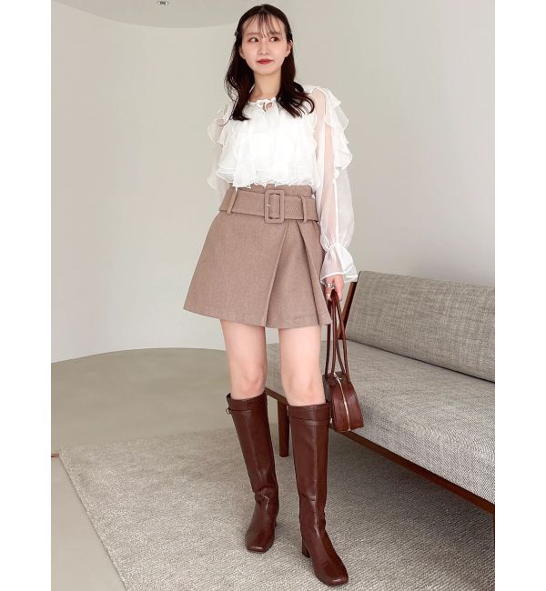 dazzlin「シアーウェーブフリルブラウス」|シャツ・ブラウス|