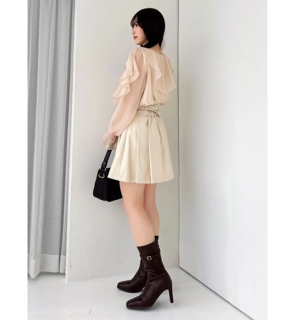 dazzlin「シアーウェーブフリルブラウス」|シャツ・ブラウス|