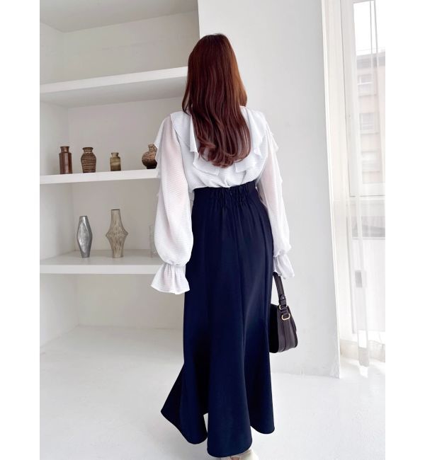 dazzlin「シアーウェーブフリルブラウス」|シャツ・ブラウス|