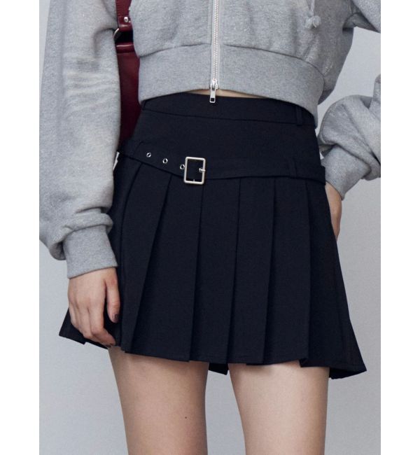 EMODA「ベルトプリーツスカート」|スカート|
