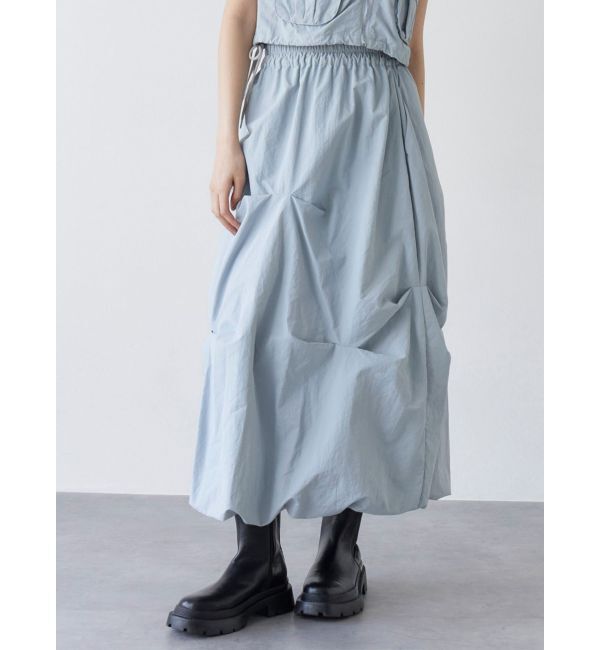 MURUA「バルーンタックスカート【セットアップ着用可】」|スカート|アイスブルー