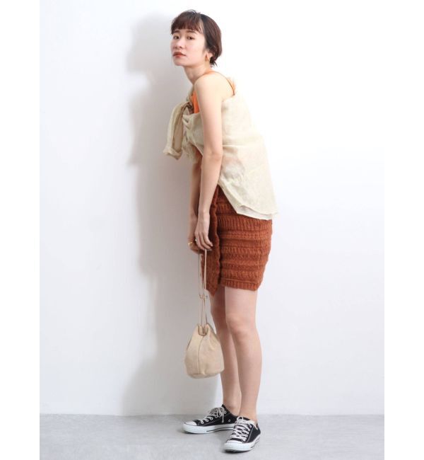 Ungrid「ニットラップミニスカート」|スカート|