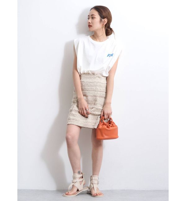 Ungrid「ニットラップミニスカート」|スカート|