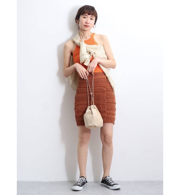 Ungrid「ニットラップミニスカート」|スカート|