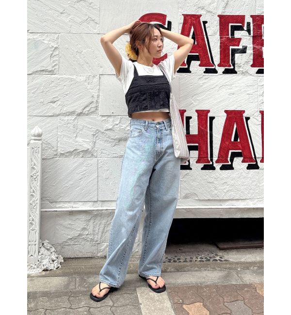 Ungrid「バックレースアップコットンキャミ」|キャミソール|