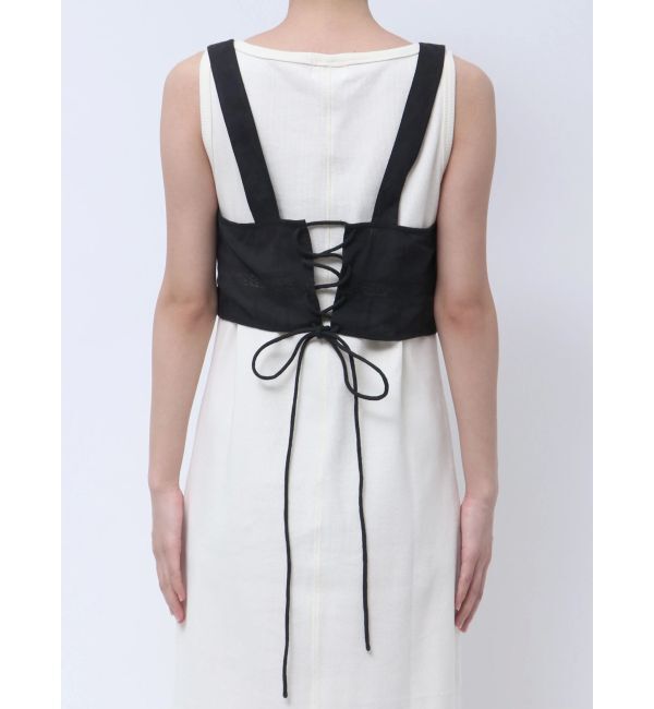 Ungrid「バックレースアップコットンキャミ」|キャミソール|