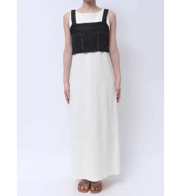 Ungrid「バックレースアップコットンキャミ」|キャミソール|