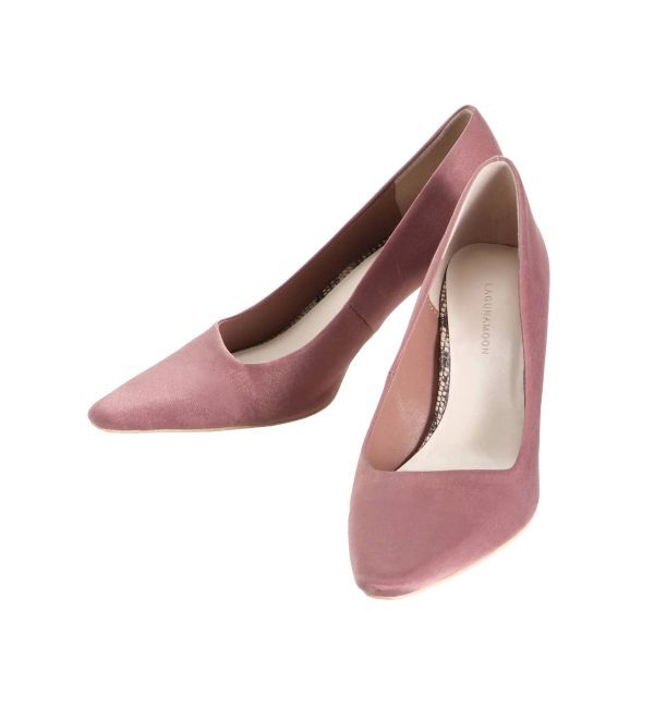 LAGUNAMOON「LADYヴィンテージサテンラインパンプス」|パンプス|