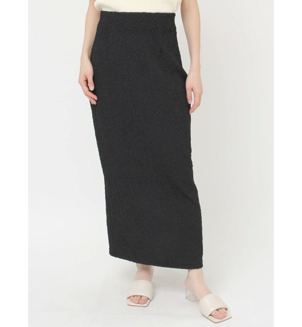 LAGUNAMOON「シャーリングジャガードIラインスカート」|スカート|