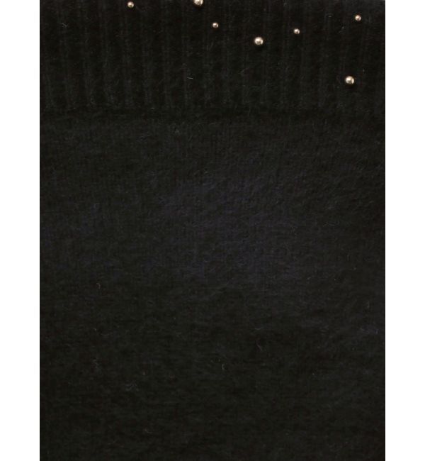 LAGUNAMOON「CHNラクーンブレンドビジューオフショルニットプルオーバー」|ニット・セーター|