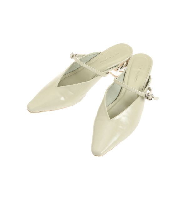 LAGUNAMOON「MODERNカッティングメタルヒールミュール」|パンプス|