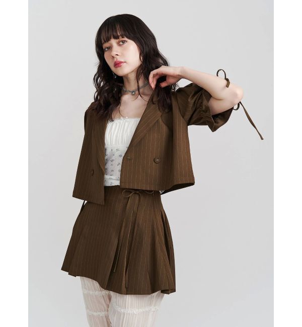 jouetie「【FRUITSZIPPER櫻井優衣】リボンプリーツスカート」|スカート|