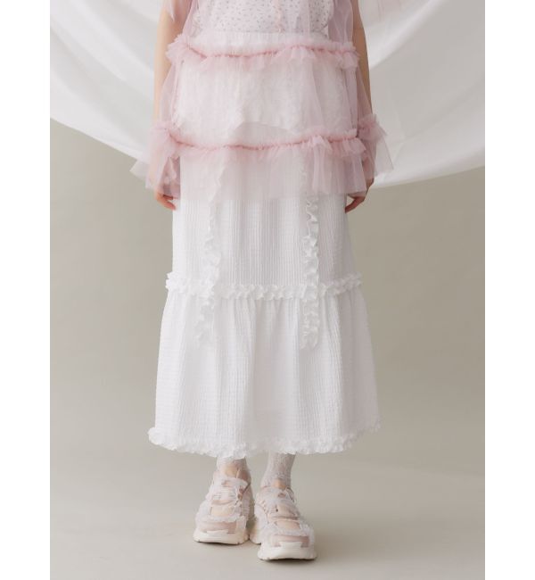 merry jenny「ガーターフリルスカート」|スカート|