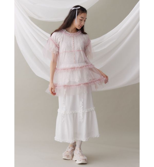 merry jenny「ガーターフリルスカート」|スカート|