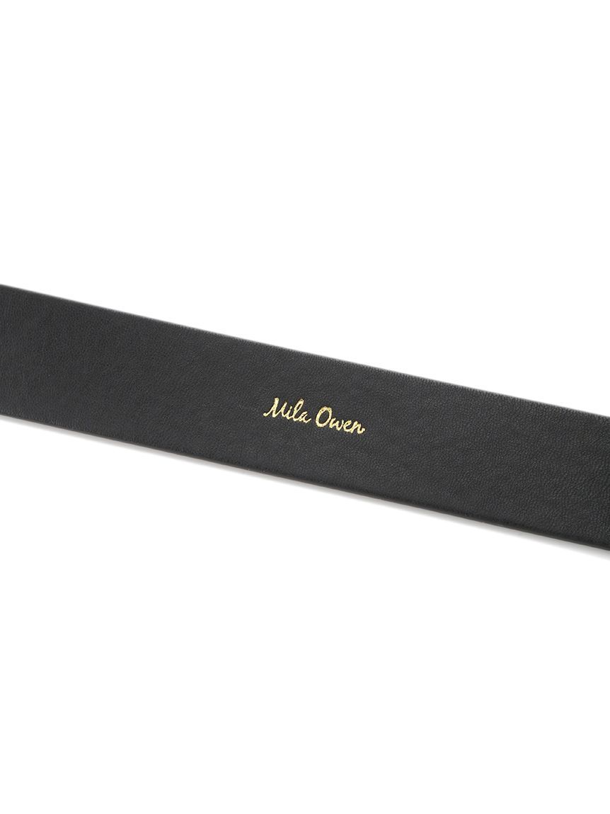 Mila Owen「スクエアバックルシンプルベルト」|ベルト|