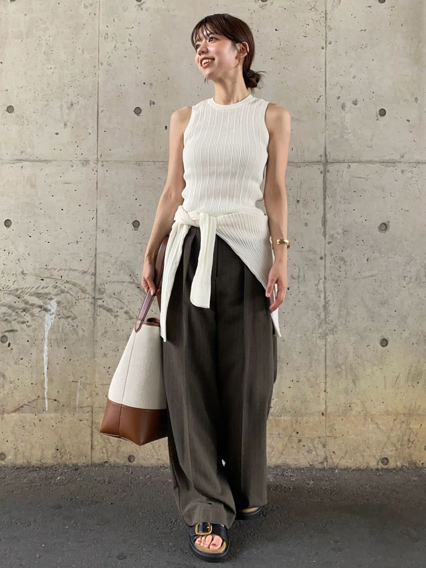 Mila Owen「【セットアップ対応】シアーリブアンサンブルアメスリニット」|ニット・セーター|