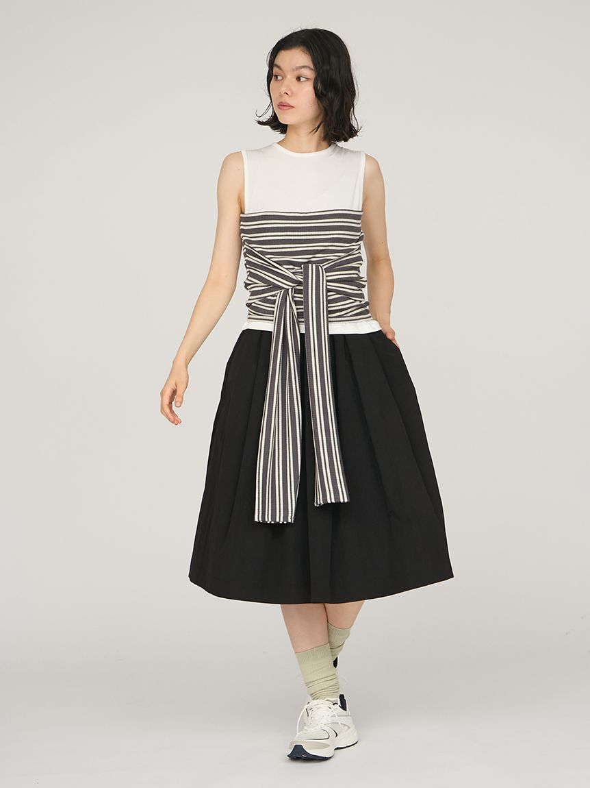 emmi atelier「ナイロンミディスカート」|スカート|