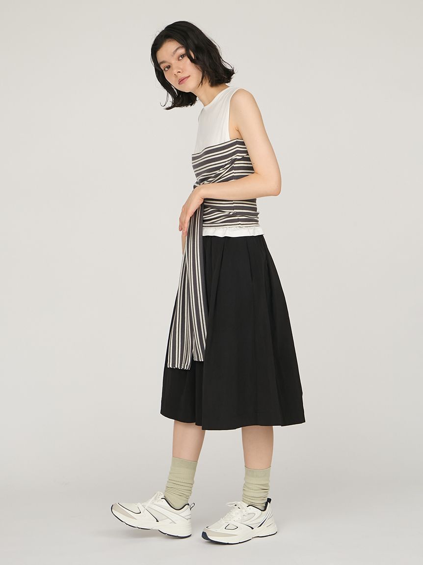 emmi atelier「ナイロンミディスカート」|スカート|