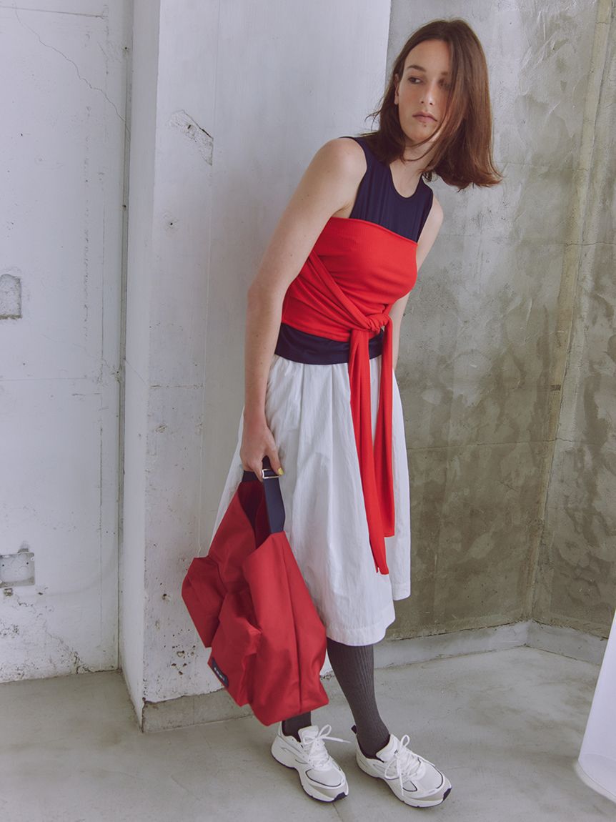 emmi atelier「ナイロンミディスカート」|スカート|