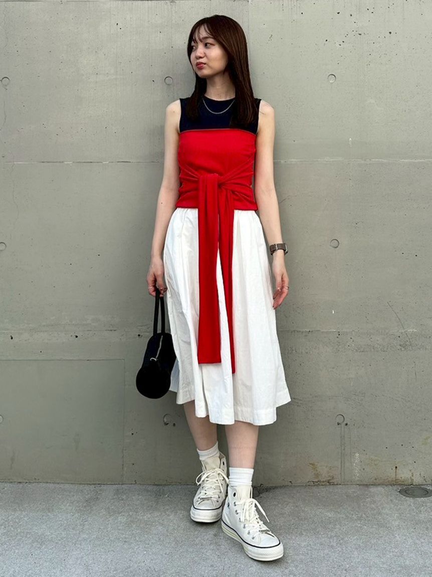 emmi atelier「ナイロンミディスカート」|スカート|