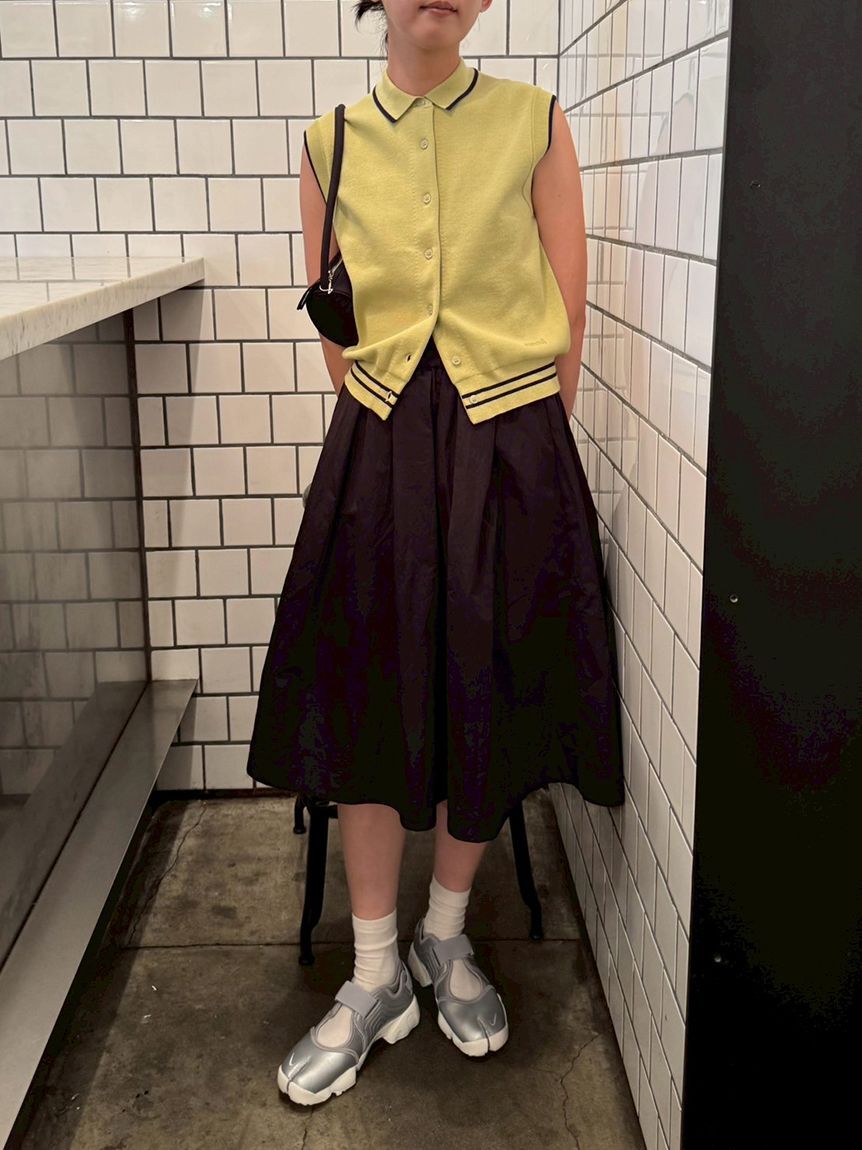 emmi atelier「ナイロンミディスカート」|スカート|