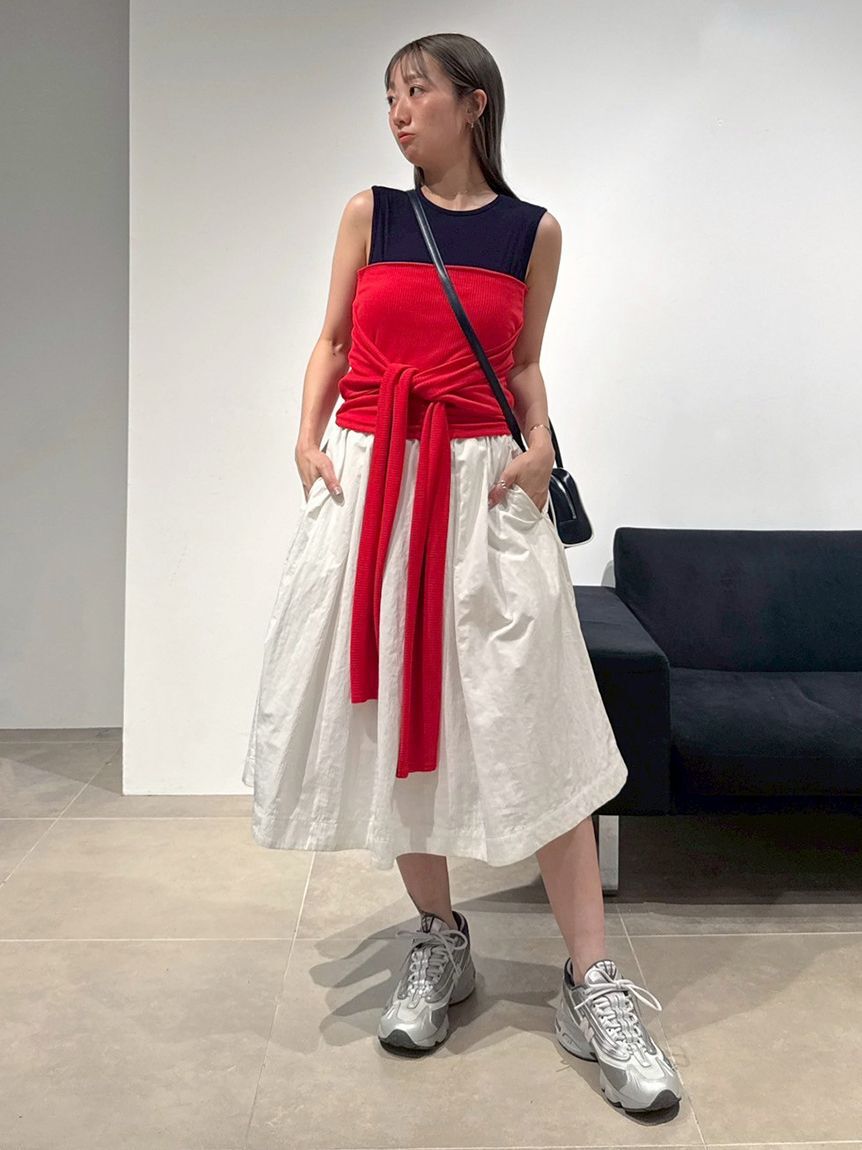 emmi atelier「ナイロンミディスカート」|スカート|