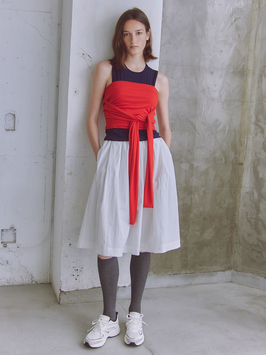 emmi atelier「ナイロンミディスカート」|スカート|