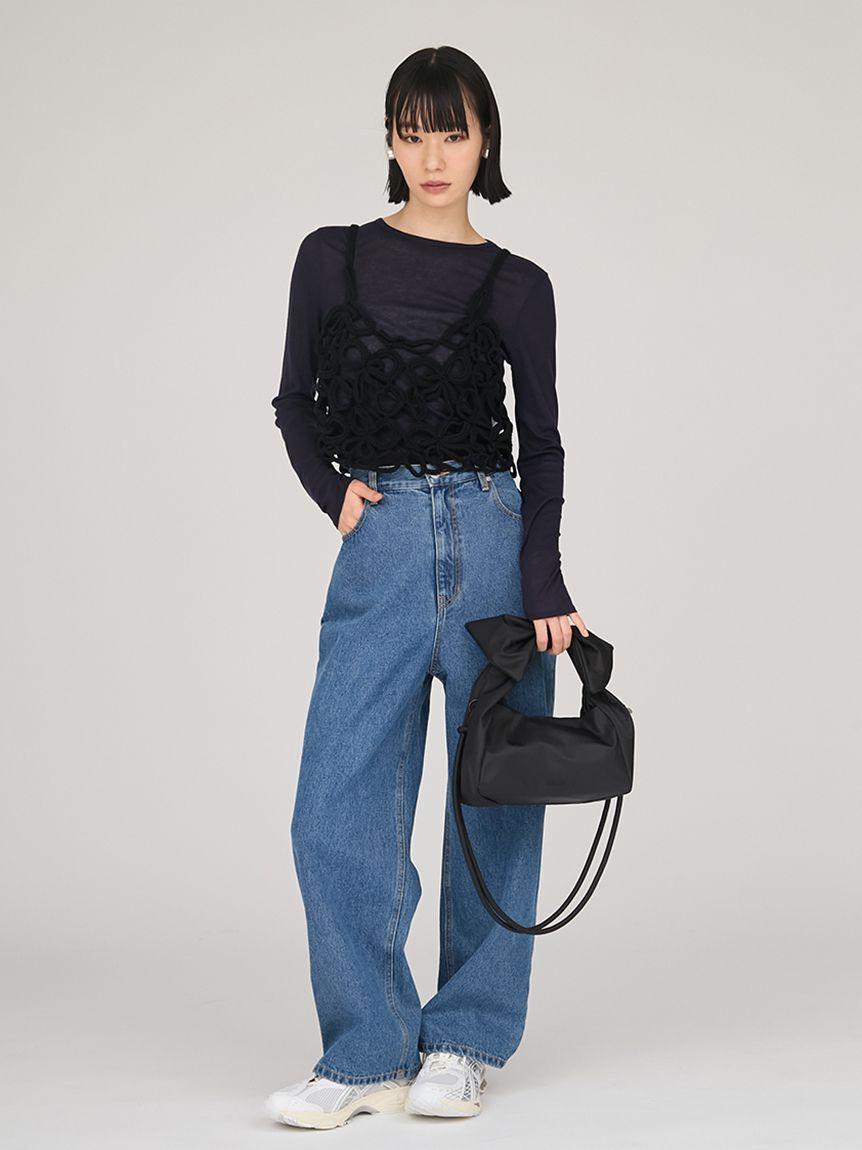 emmi atelier「ルーズデニムパンツ」|デニム|