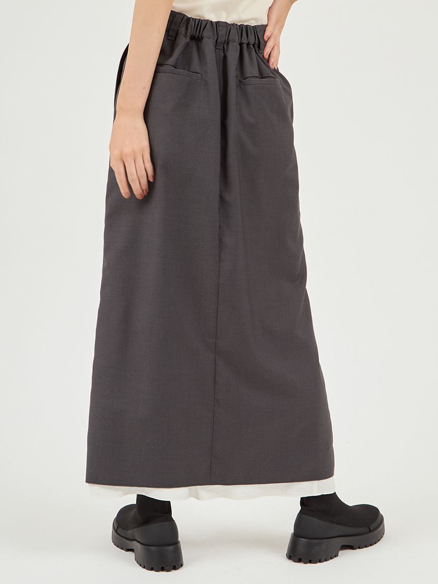 emmi atelier「レイヤードIラインスカート」|スカート|