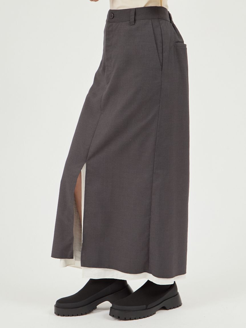 emmi atelier「レイヤードIラインスカート」|スカート|