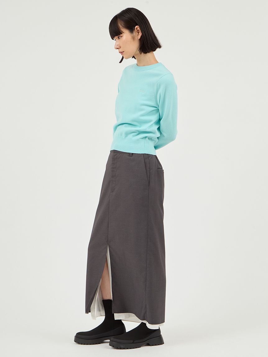 emmi atelier「レイヤードIラインスカート」|スカート|